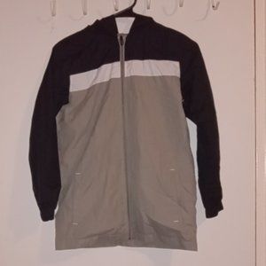 Black and silver Bcg L 14-16 water resistant jump suit